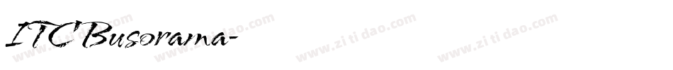 ITC Busorama字体转换